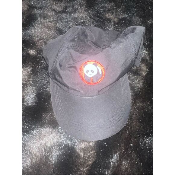 Panda Express Black Cap Printed Logo One Size Fits All - Picture 1 of 3